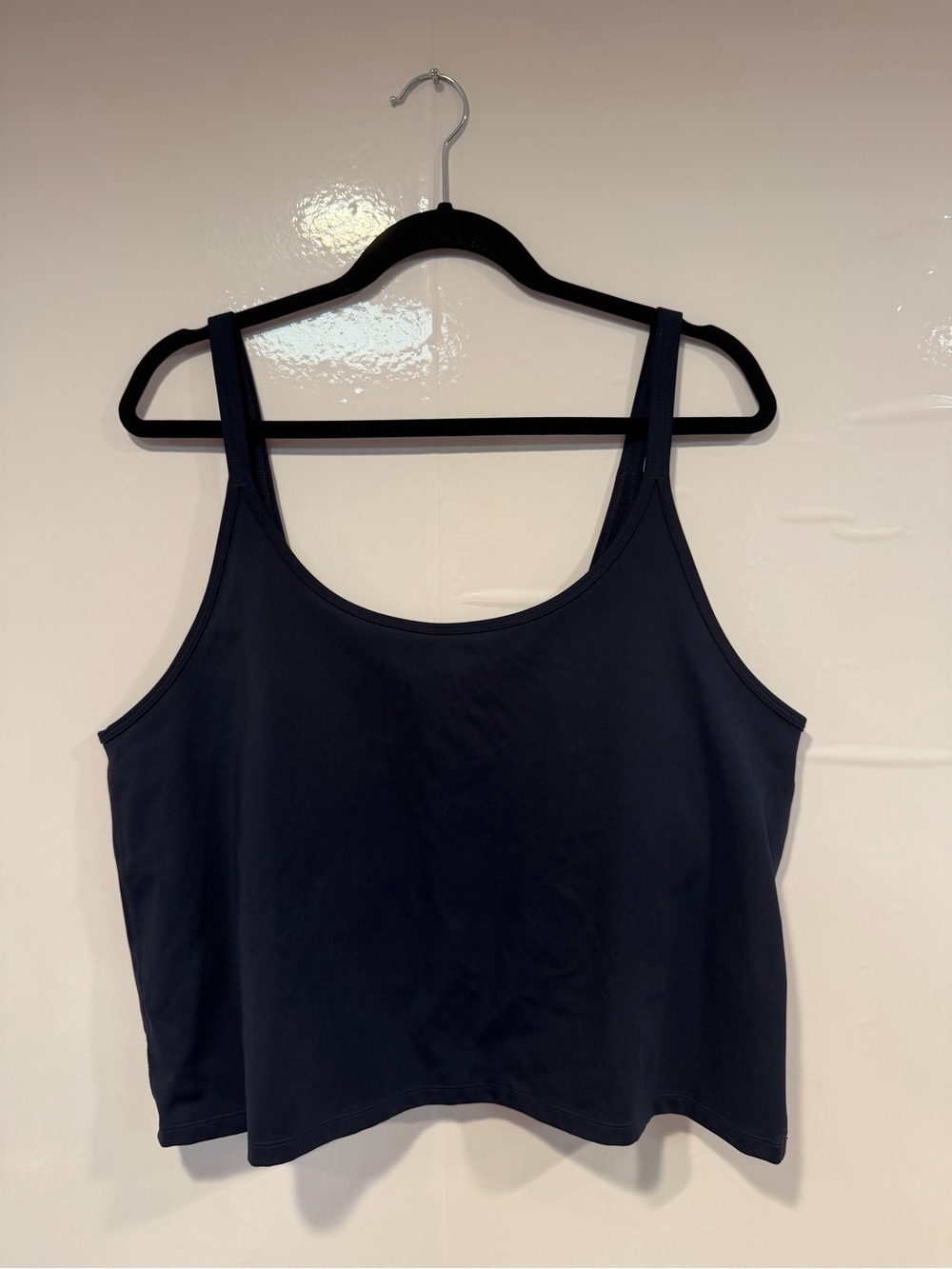 Girlfriend‎ Collective Navy Scoop Neck Tank Top